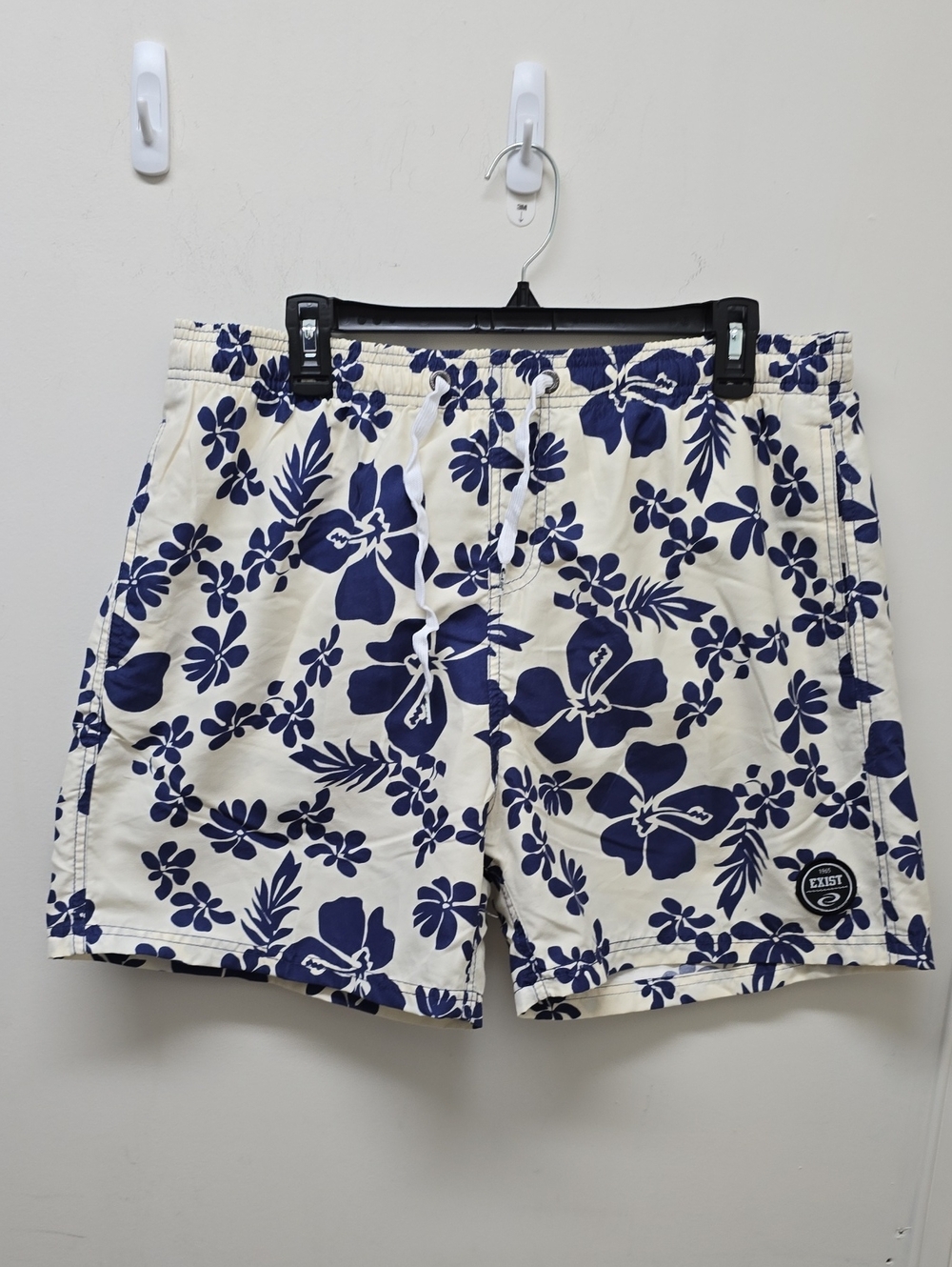 Exist Swim Cream and Navy Swim Shorts - Men Size 2XL